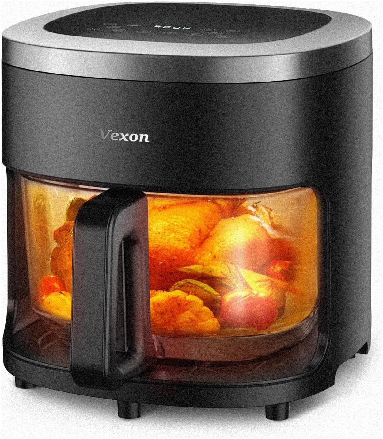 Revolutionary 6-in-1 Glass Air Fryer: Cook Healthier with 4.5 QT Capacity, 97% Less Oil, and Smart Touch Control!