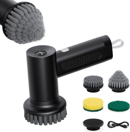 Revolutionize Your Cleaning with the Electric Spin Scrubber - Powerful Cordless Tool with 4 Versatile Brush Heads and Dual Speed Settings for Effortless Cleaning of Sinks, Stoves, Tiles, and More!
